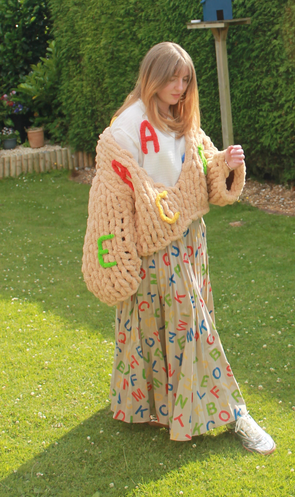 Alphabet Jumper Brown