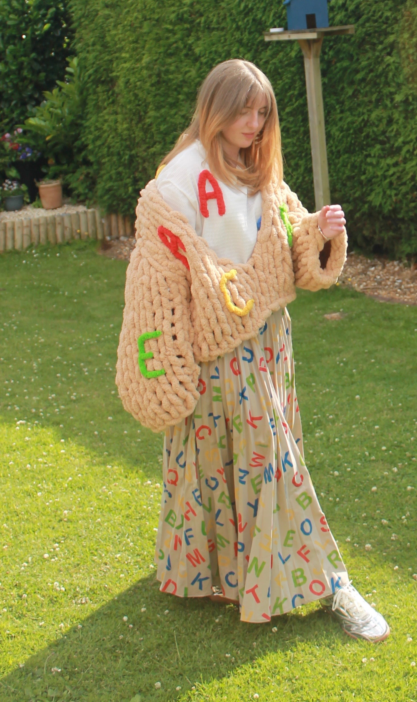 Alphabet Jumper Brown