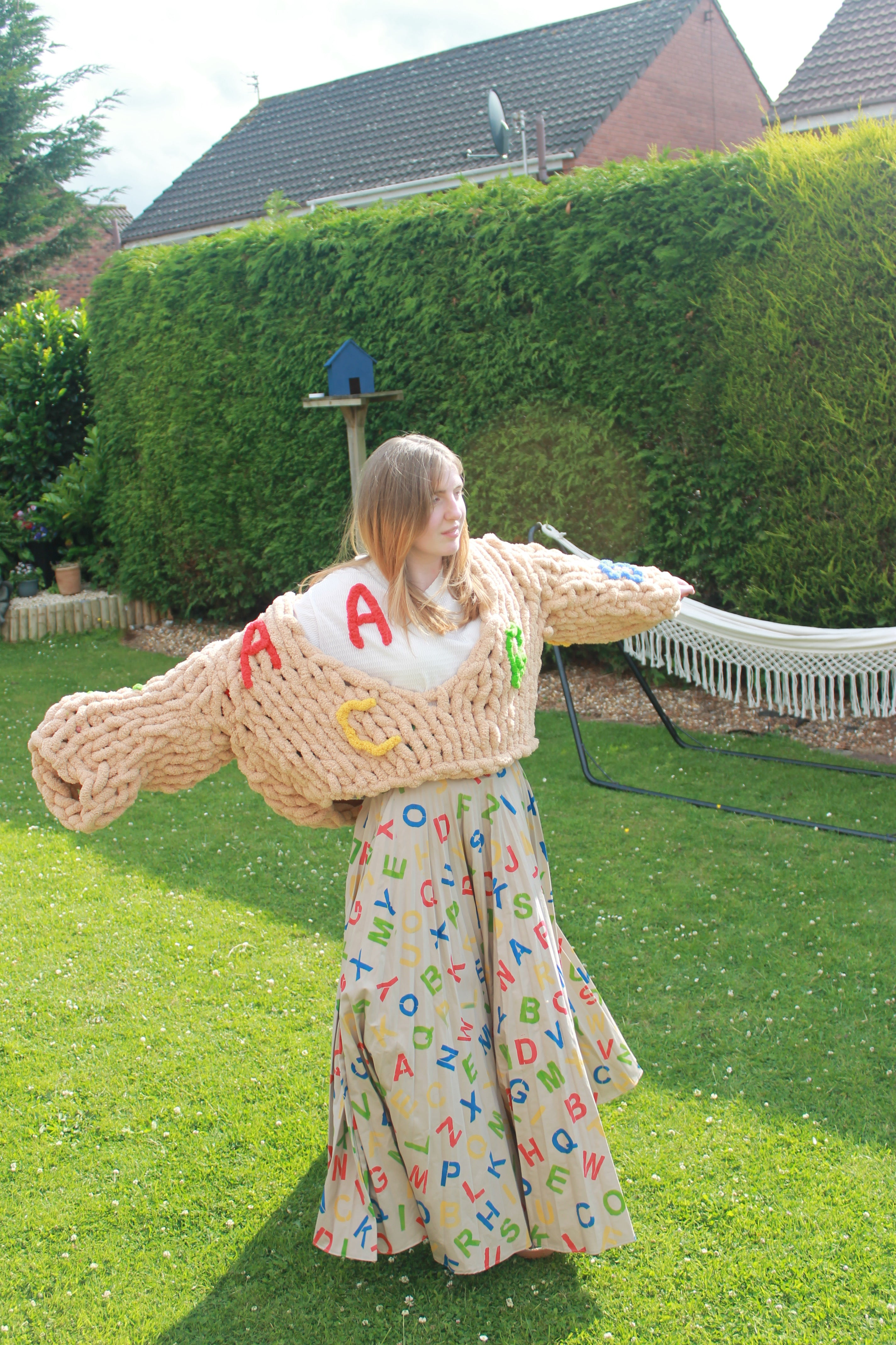Alphabet Jumper Brown
