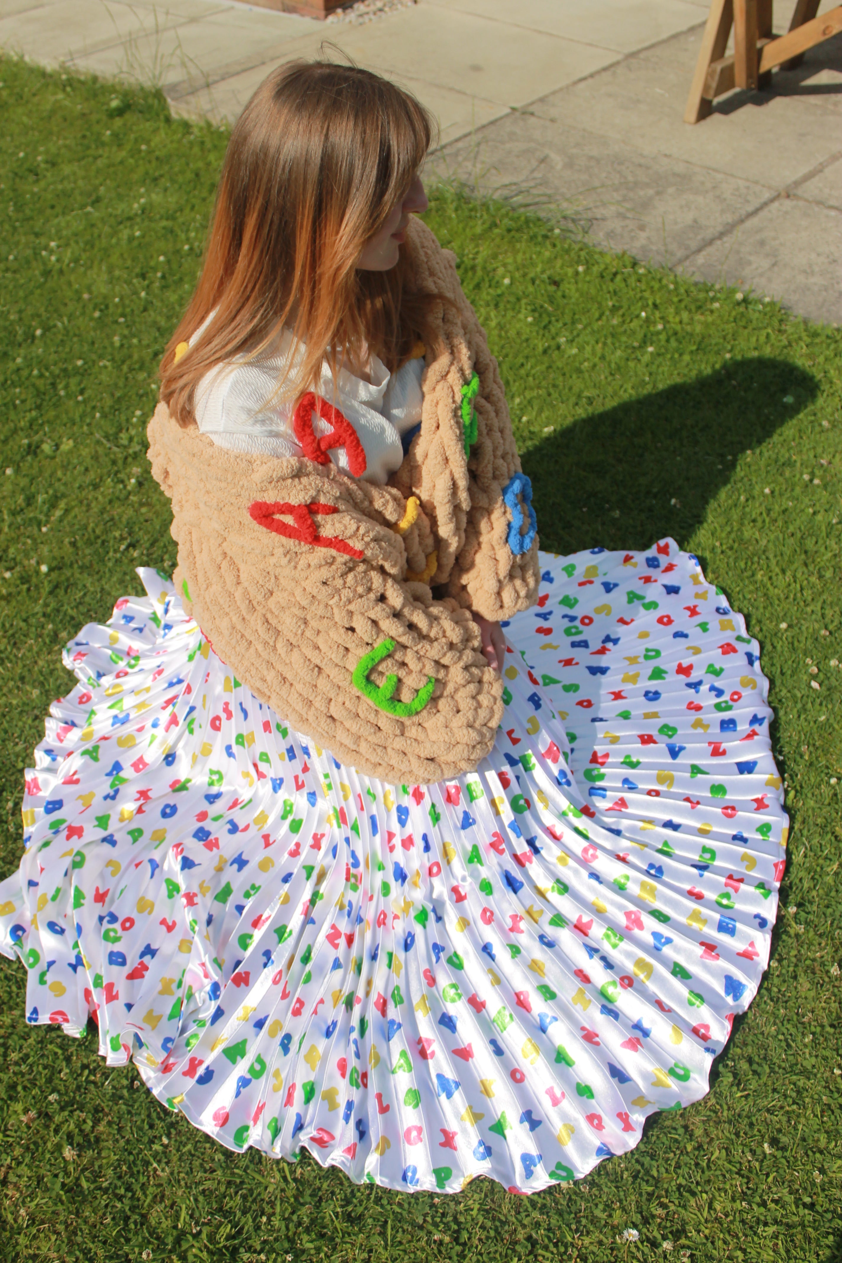 Alphabet Jumper Brown