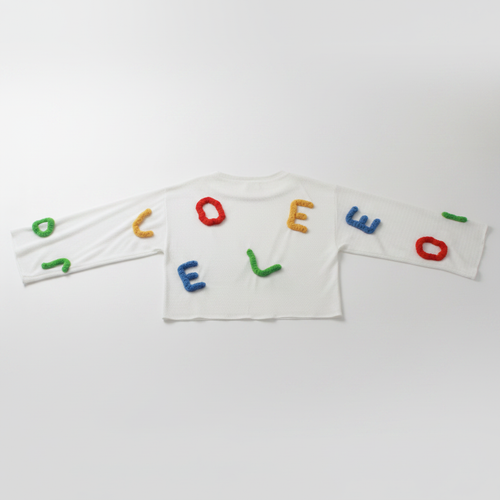 Alphabet Letter Top back view lay flat
