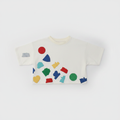 Appliqué Shape T-Shirt – front lay flat